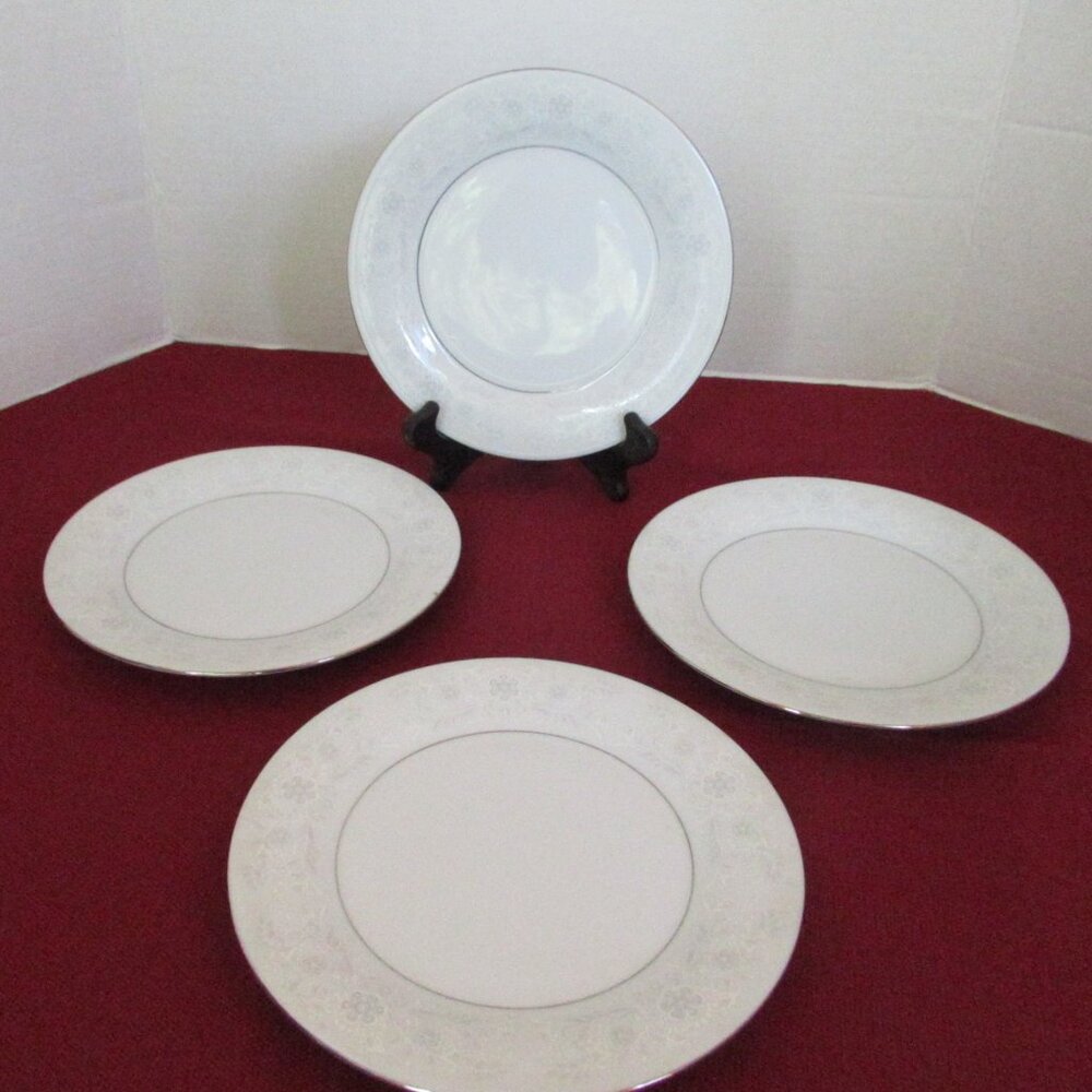 Crown Ming Royal Palm 4 salad dessert plates Jian Shiang 7-1/2"